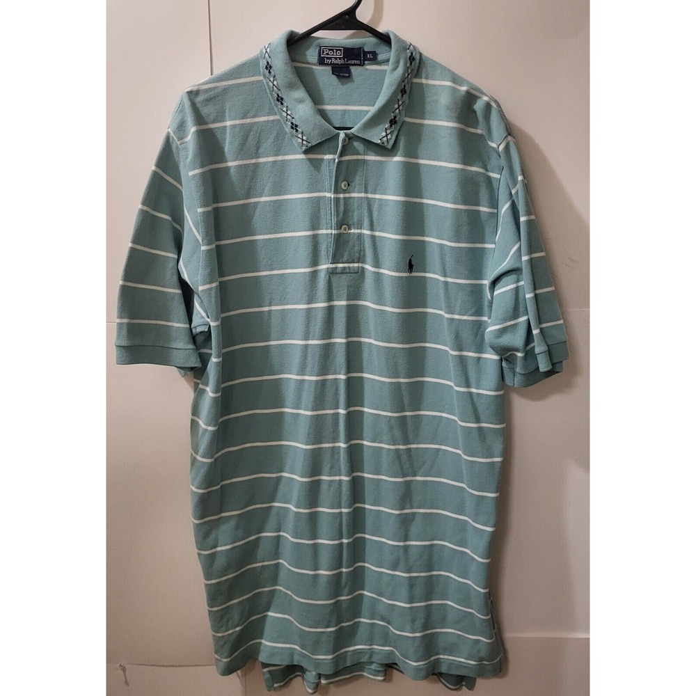 Polo‎ Ralph Lauren, Men's  Golf Performance Shirt Light Green/ With Argyle...